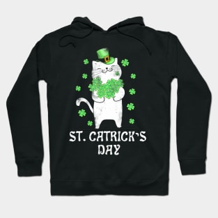 St Patricks  Day Cats Saint Pattys Women Men Kids Hoodie